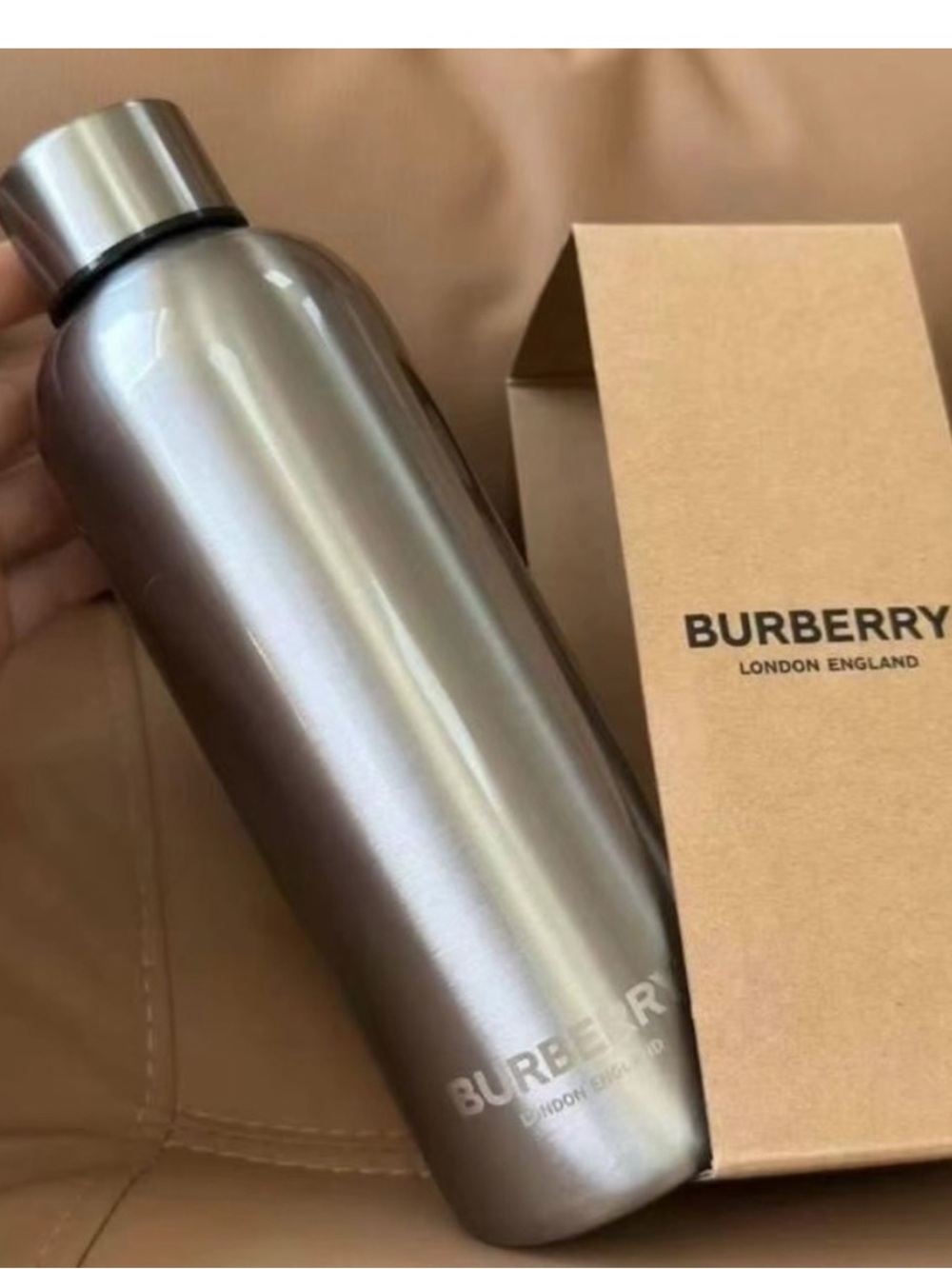 Burberry perfume gift water bottle